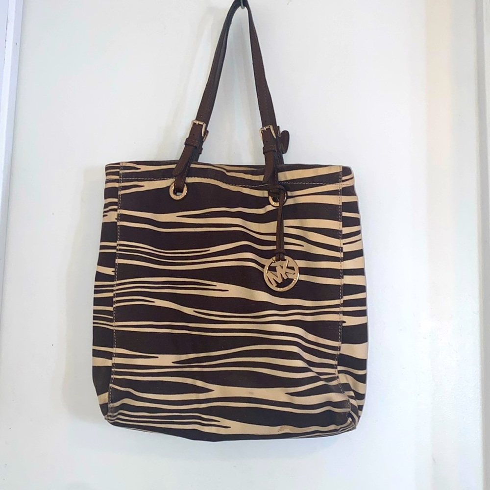 Michael Kors zebra print tote